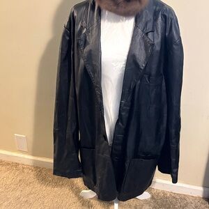 Vintage king size Leather Jacket
